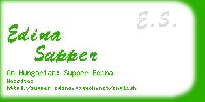 edina supper business card